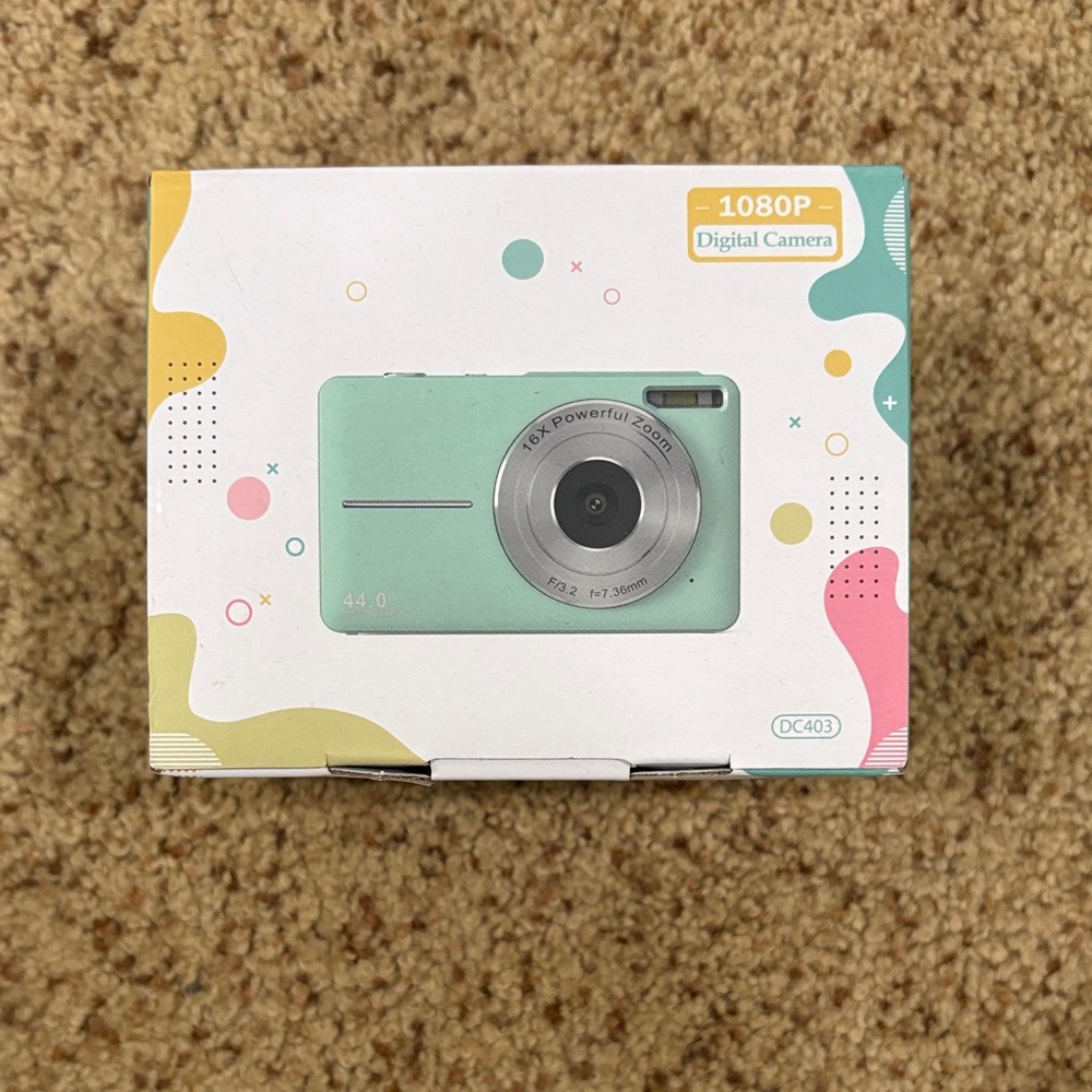 1080P Digital Camera in Mint Green